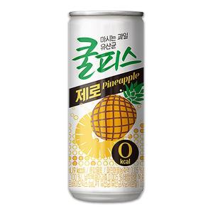 쿨피스 제로 파인애플 230ml 30캔 유산균 과즙음료