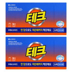 테크 간편시트 세제 후레쉬, 36매, 2개, 총 72매