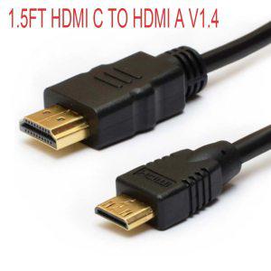 미니 HDMI 호환 C 수 HDMI 호환 A 수 v14 HD 비디오 케이블   카메라 P100 P7100 S80 용