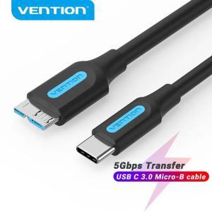 VENTION USB 3.0 C형 마이크로 B 케이블 커넥터  SSD HDD 외장 하드 드라이브 디스크 스마트폰 맥북제품 호