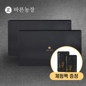 바른 농장 프리미엄 천마 담은 흑염소 진액 효능 즙 엑기스 2세트 60포