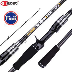 BUDEFO MAXIMUS 루어 낚싯대 1.8m 2.1m 2.4m 2.7m 3.0m 30T 탄소 스피닝 베이트캐스팅 FUJI 가이드 여행 3-