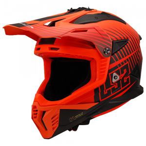 LS2 헬멧 MX708 FAST II DUCK M.H-V ORANGE RED 온로드 오프로드 풀페이스헬멧 선바이져 포함 투어 MX-708