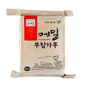 봉평촌 봉평 메밀부침가루 800g x 10개 한박스(국내산 메밀40%)