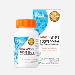 (리얼닥터) 포스트바이오틱스 100억 유산균 400mg x 30캡슐 (1개월분)