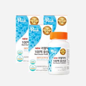 (리얼닥터) 포스트바이오틱스 100억 유산균 400mg x 30캡슐 3개 (3개월분)