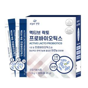 오늘의 건강 액티브 락토 프로바이오틱스 장건강 유산균 (1.5g x 30포)