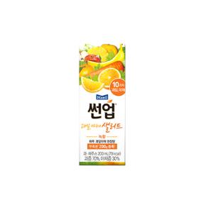 썬업 과일야채샐러드 녹황 200ml 24팩 무료배송