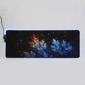 라온지니 LED 게이밍 마우스 장패드 80X30CM 별빛트리 큰마우스패드 PC방장패드 게이밍마우스패드