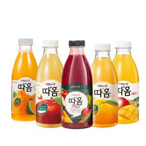 빙그레 따옴주스 730ml 천혜향1+사과1+ABC주스1+오렌지1+애플망고1/5가지맛/무배