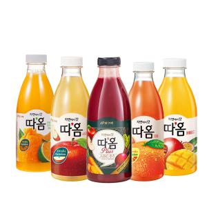 빙그레 따옴주스 730ml 천혜향1+사과1+ABC주스1+자몽1+애플망고1/5가지맛/무배