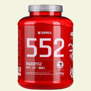 킹콩팩토리 벌크업 게이너 552 초코맛 4kg 단백질 보충제 탄수화물 근육 체중증가