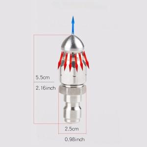 G1/4 인치 퀵 커넥터 노즐, 하수구 청소 고압 호스 세척 액세서리, 와셔 및