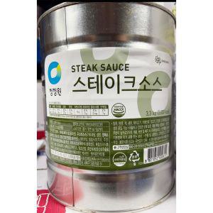 대상 스테이크 소스 3.3Kg X6양념 음식 요리용 고기 용소스