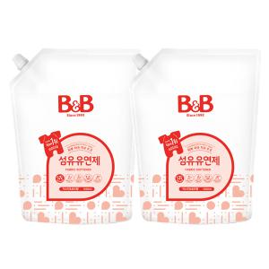 비앤비 유연제 캡리필 자스민 1800ml x2개 베르가못 섬유세제