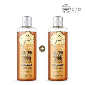 [미친스킨][무료배송+55%OFF][미친스킨]맥주효모 샴푸 300g 1+1(증정)샘플 파우치 6매