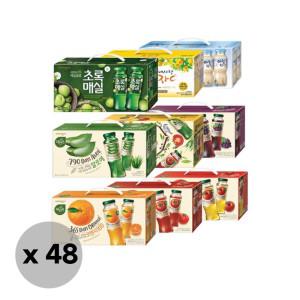 자연은 주스병 선물세트 180ml x 12병 x 4세트(알로에/토마토 등 9종 중 택1)