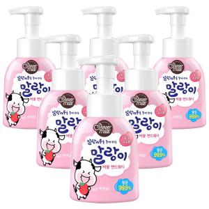 말랑카우 버블핸드워시 딸기우유향300ml 6개