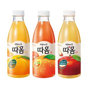 따옴주스730ml 오렌지2+자몽2+사과2,냉장무료배송