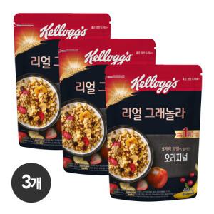 켈로그 리얼그래놀라 400g 3개 시리얼 아침식사 간식