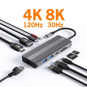 아이노트 TH65P 썬더볼트 4 삼성덱스 지원 C타입 멀티 허브 노트북 맥북 아이패드 등 HDMI 랜선 USB 확장