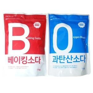 버블킹 베이킹소다 1kg/과탄산소다 1kg/세척/표백