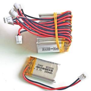 402030 LiPo 리튬 폴리머 충전식 배터리, JST PH 2.0mm 2 핀, Mp3 카메라 블루투스 녹음기 GPS용, 3.7V, 20