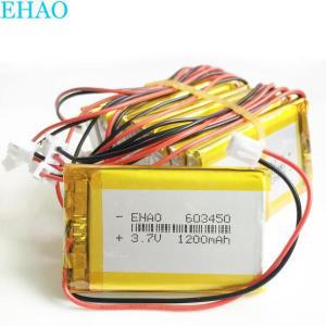 603450 3.7V 1200mAh LiPo 충전식 배터리, JST 2.5mm 2 핀 커넥터 포함, GPS DVD 휴대폰 녹음기 전자 책용,