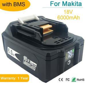 마키타 전동 공구용 충전식 리튬 배터리, BL1860, 18 V, 6000mAh, BL1840, BL1850, BL1830, BL1860B, LXT 4