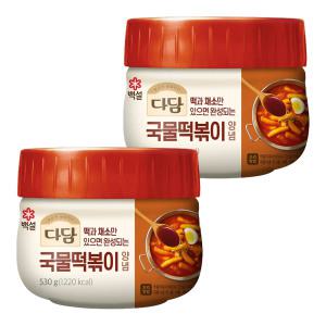 CJ 백설 다담 국물떡볶이양념 530g X 2개