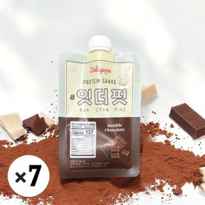 잇더핏 단백질 프로틴 쉐이크 더블 초코맛 1주분 40g 7팩 직장인 식사대용