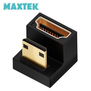 MAXTEK 8K 60Hz HDMI2.1 to Mini HDMI U형 180도 꺾임젠더 MT488 미니HDMI 금도금 상향 ㄷ타입 꺽임형