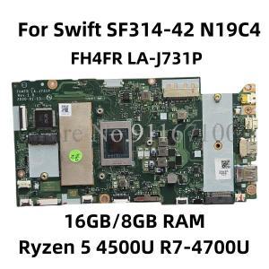 에이서 스위프트용 FH4FR LA-J731P 메인보드, SF314-42 SF314-42G N19C4 노트북 마더보드, Ryzen 5 4500U,