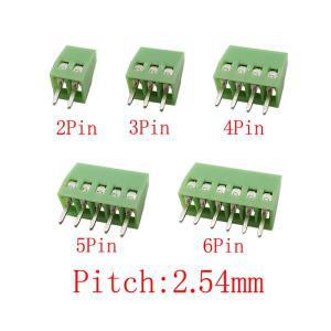 터미널블럭 미니 피치 254mm PCB 나사 터미널 블록 커넥터 2618AWG 와이어 케이블 2 3 4 56 핀 150V 6A 5