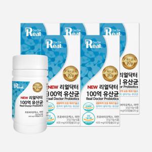 (리얼닥터) 100억 유산균 400mg x 50캡슐 5개 (250일분)