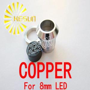 8mm LED 다이오드 용 10개 x 구리 홀더 소켓