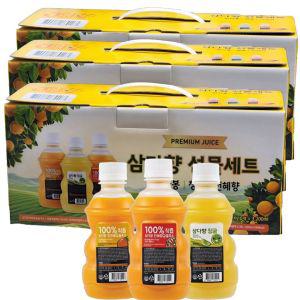 빙그레 제주 삼다향 착즙주스 선물세트 320ml (한라봉3입+청귤3입+천혜향4입 총10입) x 3세트