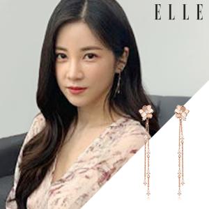 [엘르주얼리] 14K 플라워 드롭 귀걸이 (gold pin) ELGPEE257