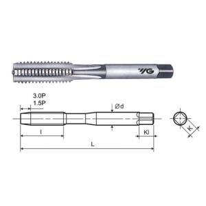 215-0044 초경핸드탭 CHT030-050 M3X0.5(T0451203) 텝 절삭공구 공작기계