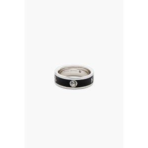 [마크제이콥스]MARC JACOBS Button Enamel Marc Jacobs Ring_Silver Black_MBEBS25001SVX 121698278