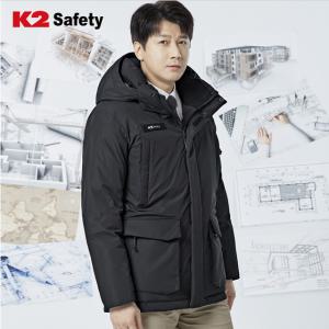 점퍼 K2 safety JK-F101 추동 방한 패딩파카 방수 제전 입체포켓 탈부착후드 오피스 근무복 워크웨어