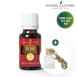 영리빙 티트리 에센셜오일 15ml +차량용디퓨저 공병/글로벌넘버원 에센셜오일