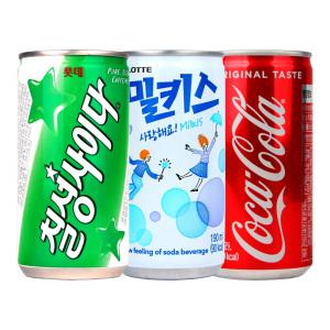 코카콜라&밀키스&사이다190ml x 각10개(총30개)