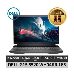 [미사용 정품 리퍼]DELL 델 G15 5520 WH04KR RTX3070Ti 165Hz Win11H 게이밍 노트북