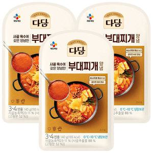 CJ 다담 부대찌개양념 140g x 3개 / 요리양념 간편조리