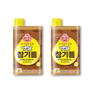 오뚜기 옛날 참기름 450ml 2캔