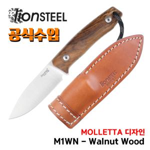 라이온스틸 정품공식수입 M1WN Walnut wood 호두나무 픽스드 서바이벌 백패킹 캠핑칼 캠핑나이프 정글도