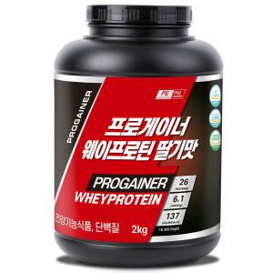 프로게이너 웨이프로틴 2kg 딸기맛 단백질쉐이크 유청단백 WHEY 헬스보충제