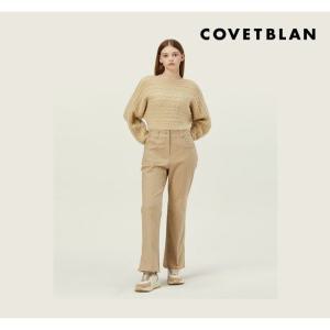 [코벳블랑][COVETBLAN] 꽈배기 크롭 니트(V226MSW103W)