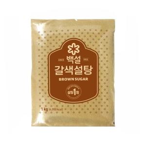 백설 갈색설탕(황설탕) 1kg x 1개